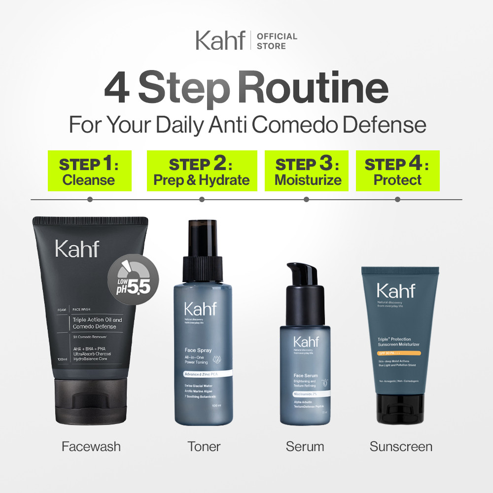 Paragon Technology and Innovation Kahf Triple Action Oil and Comedo Defense Face Wash