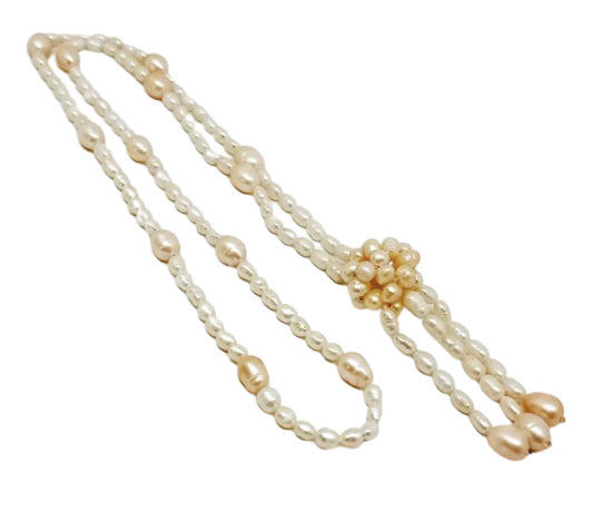 Kalung Mutiara Asli Air Tawar Lombok 3 Juntai