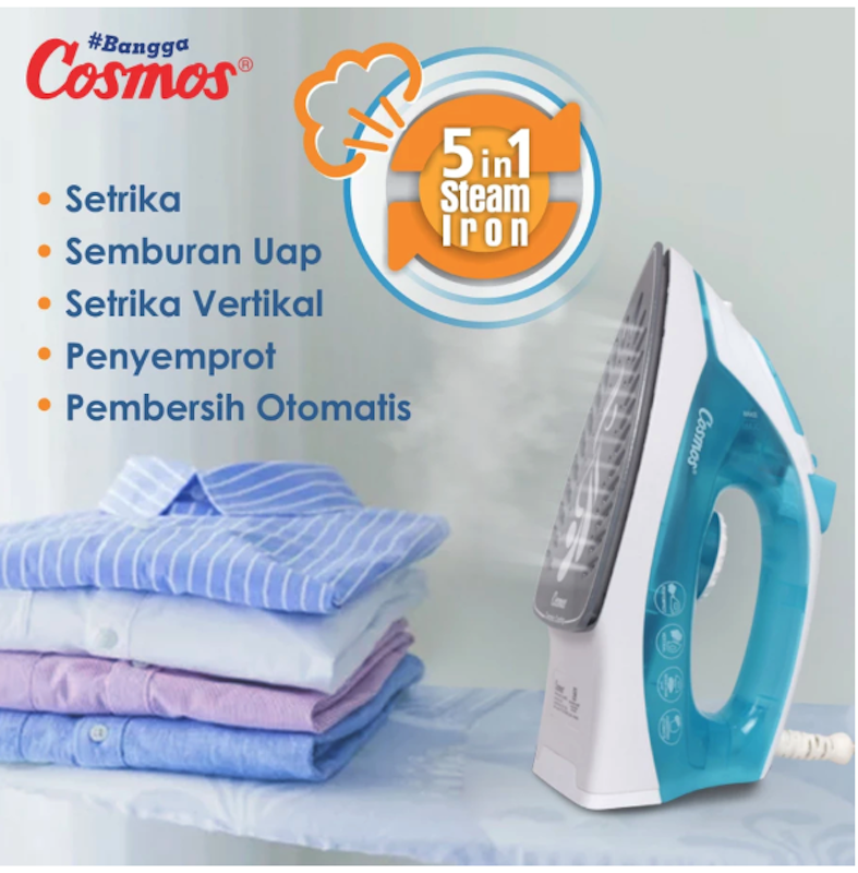 Cosmos Setrika Uap Ceramic Soleplate 2