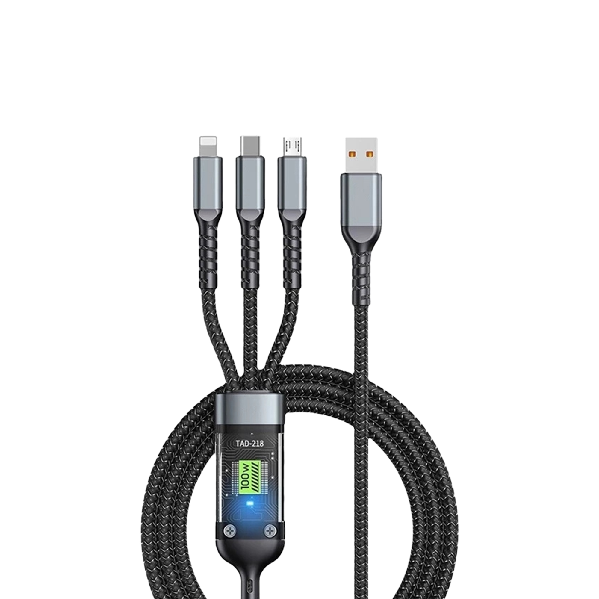 Kivee 3-in-1 Kabel Data 100W ｜ KV-CH027 