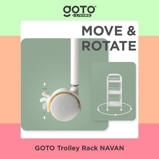 GOTO Living Navan Rolling Storage Cart