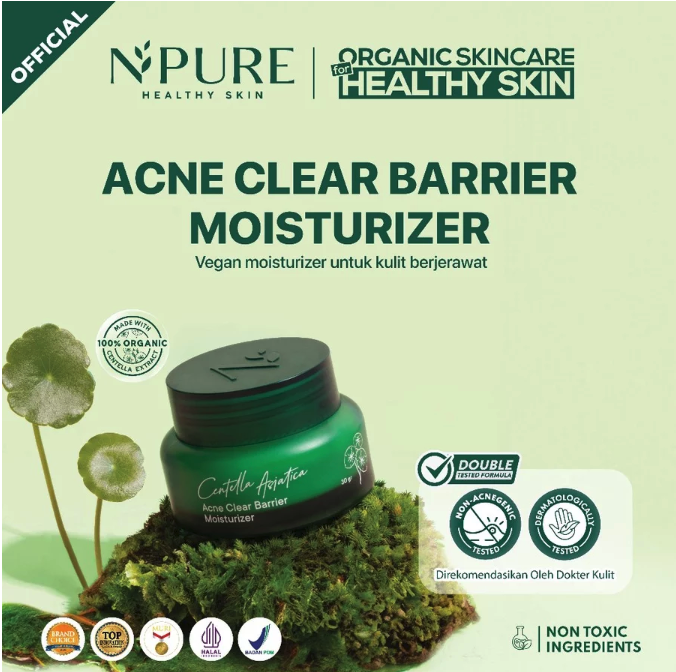 Penta Natural Kosmetindo N'PURE Centella Asiatica Acne Clear Barrier Moisturizer