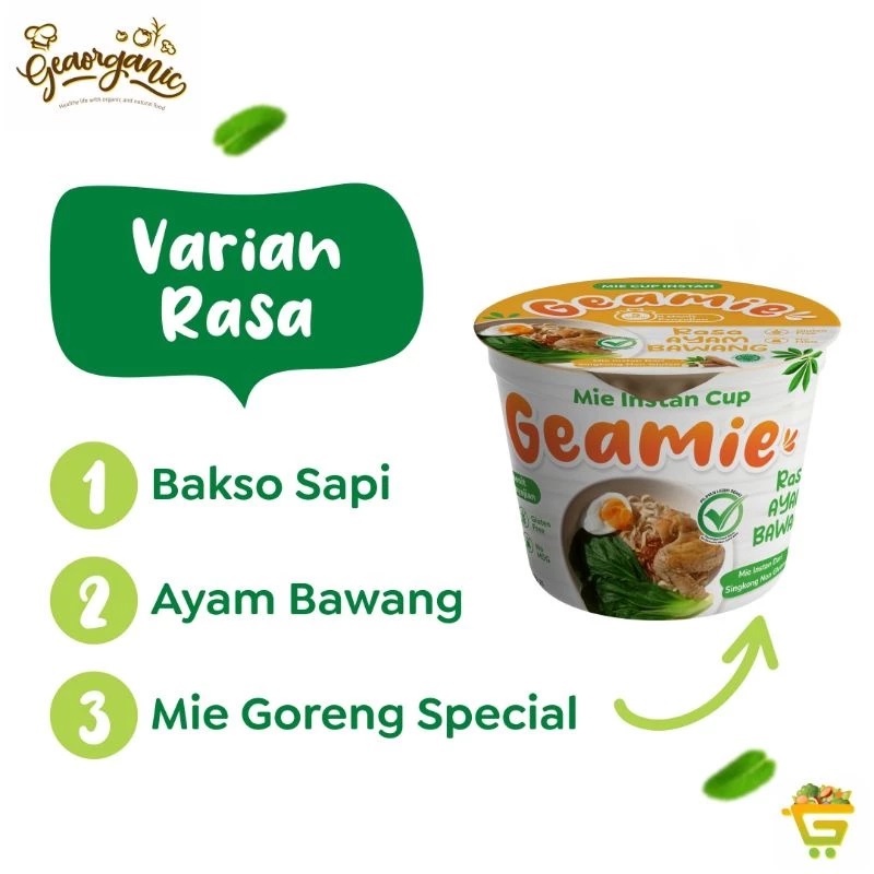  Geamie Mie Instant Cup Rasa Mie Goreng
