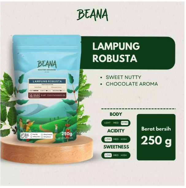 Beana Kurnia Jaya Beana Roastery Lampung Robusta 