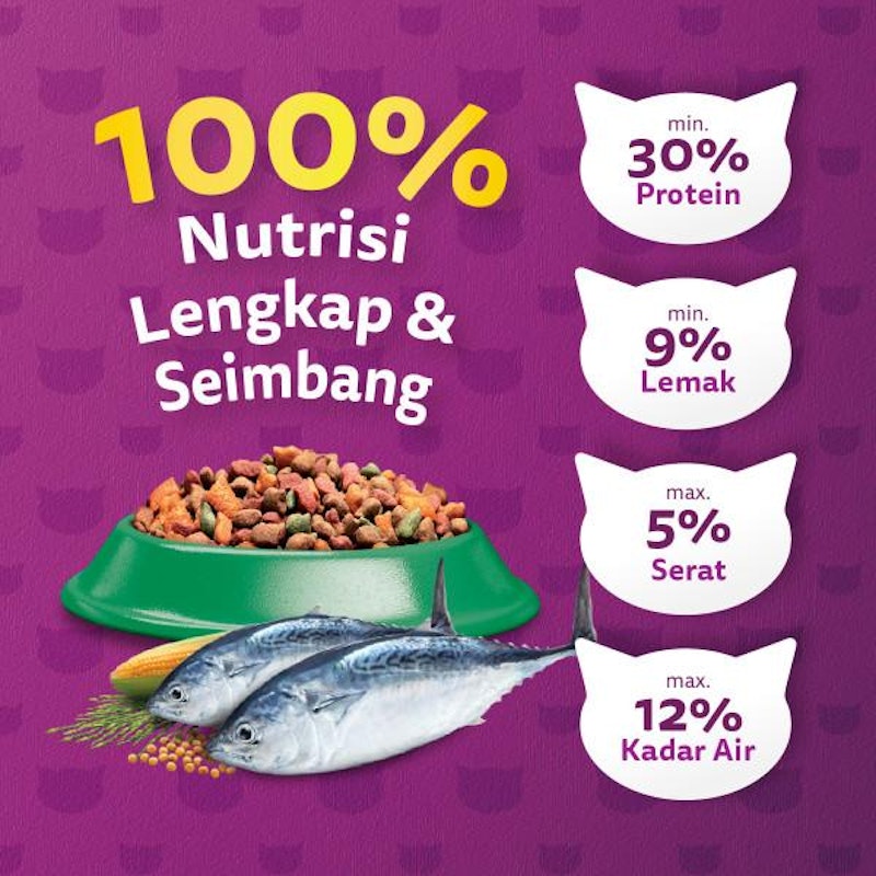 Whiskas Makanan Kering untuk Kucing Dewasa 480gr 2