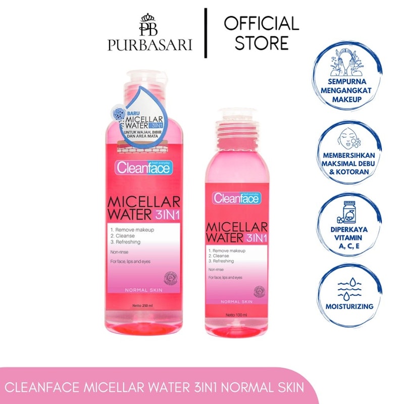 Cleanface Micellar Water 3in1 For Normal Skin 2