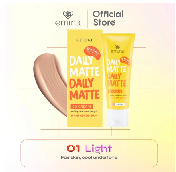 Paragon Technology and Innovation Emina Daily Matte BB Cream 01 Light