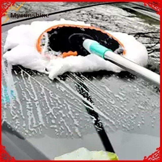  Milk Silk Car Wash Brush Telescopic Cleaning Car 