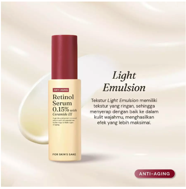 Pillar Brite Care For Skin's Sake FSS Retinol Serum 0.15% with Ceramide III