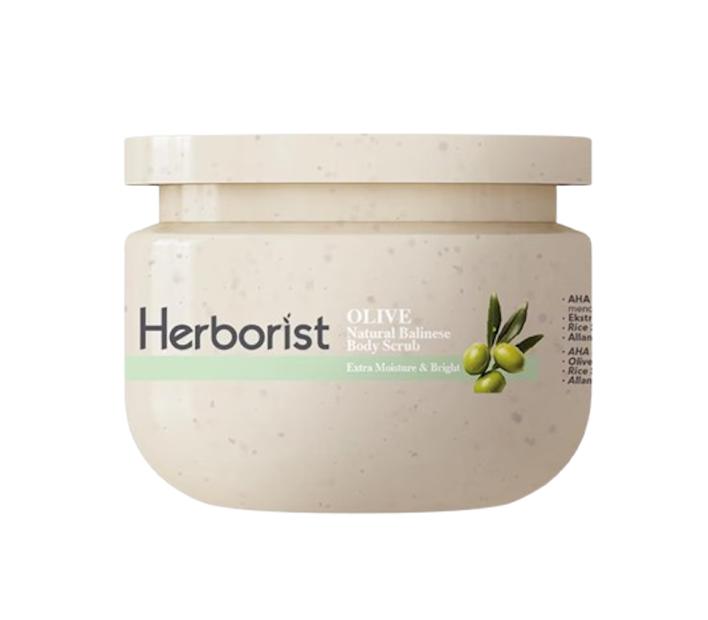 Natural Balinese Body Scrub AHA-BHA-PHA Olive 1