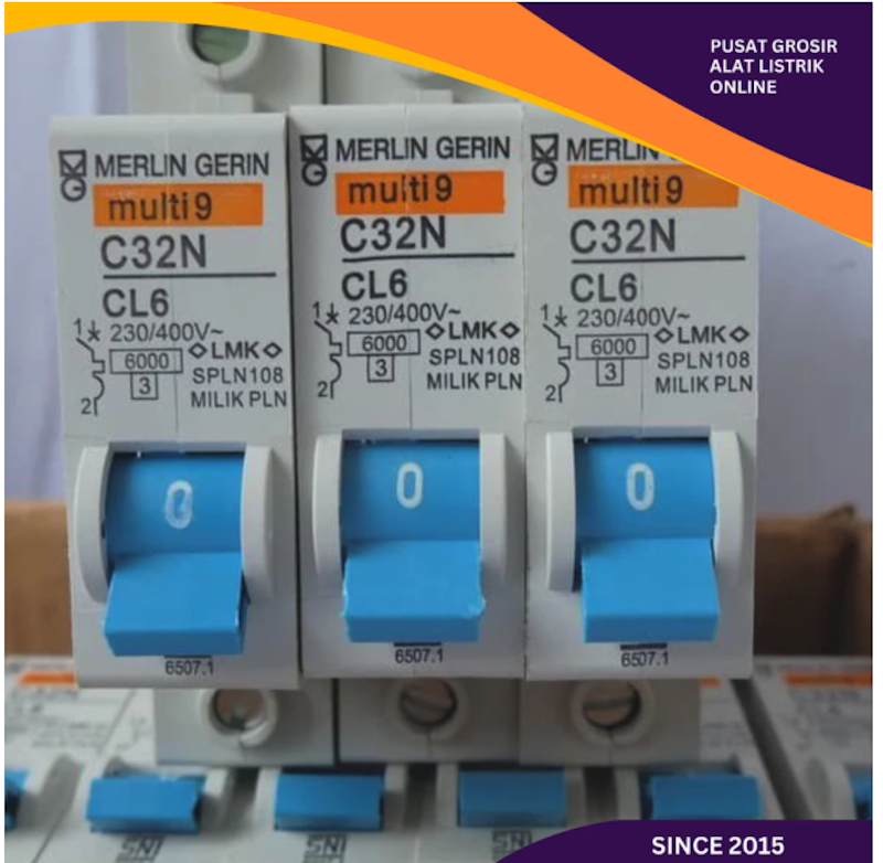 Merlin Gerin MCB Multi9 6 A CL6 2