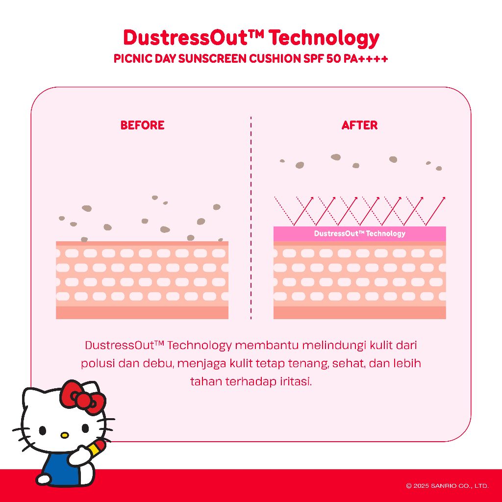 Keva Cosmetics International ESQA x Hello Kitty Picnic Day Sunscreen Cushion