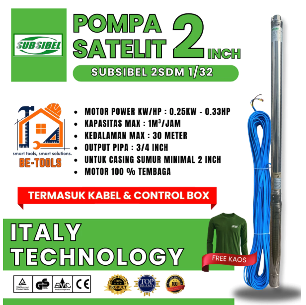 Chen Jaya Abadi SUBSIBEL Pompa Submersible 2 SDM 1/32