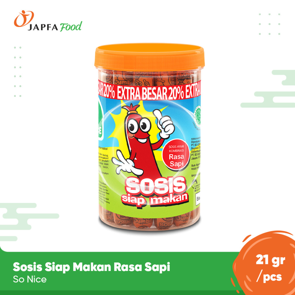 Japfa Comfeed Indonesia So Nice Sosis Siap Makan Rasa Sapi