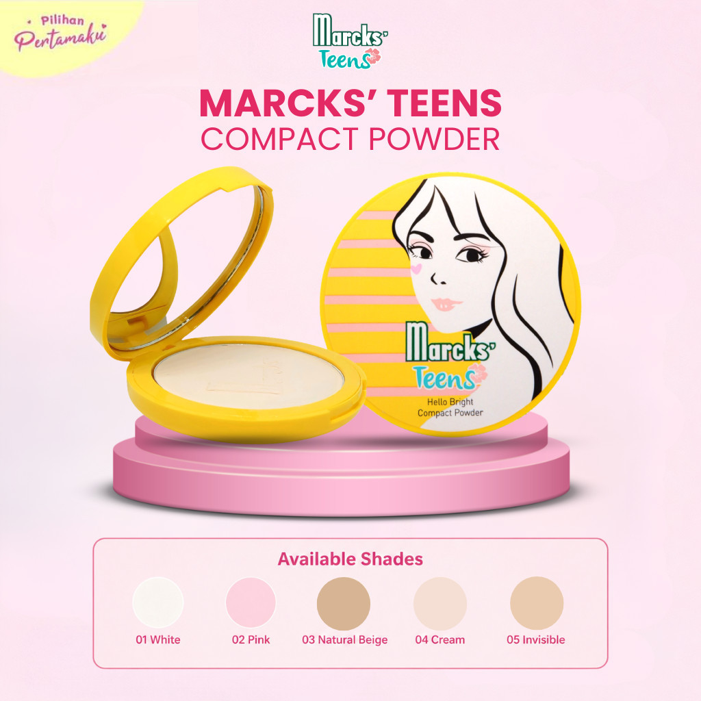 Marcks' Teens Hello Bright Compact Powder Invisible 3