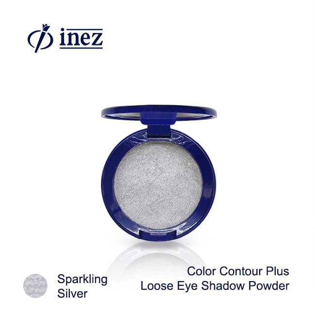 Kosmetikatama Super Indah Inez Color Contour Plus Loose Eyeshadow Powder - Sparkling Silver