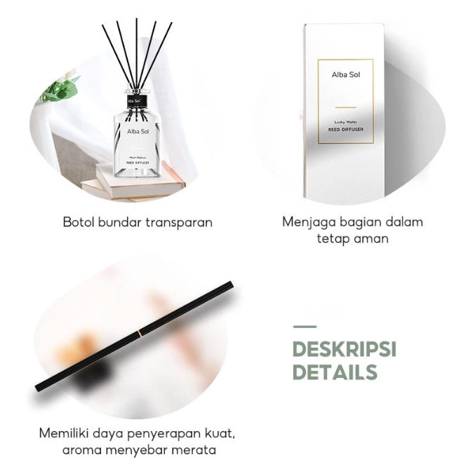 OHSOME - Alba Sol Lavendale Reed Diffuser Gardenia 3