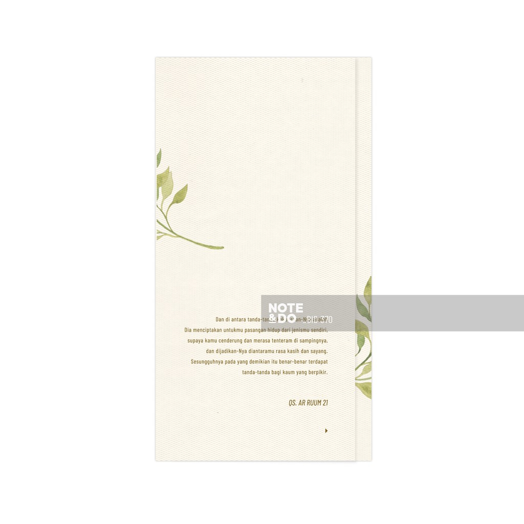 NOTE & Do. Undangan Pernikahan Simple Floral Watercolor  2