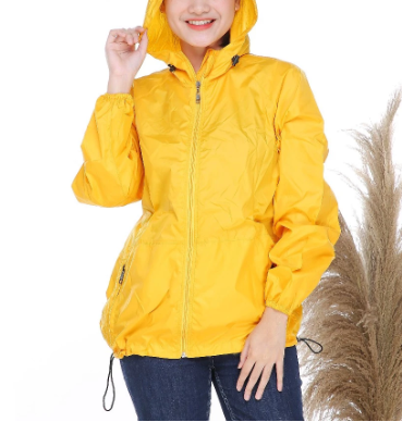  SAIBER Jaket Olahraga Lari Wanita UV Protection Windbreaker Packable