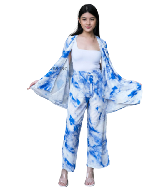 ELLIPSES.INC  Set Cardigan Tie Dye