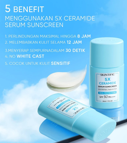 SKINTIFIC Cosmetics SKINTIFIC 5X Ceramide Serum Sunscreen SPF 50+ PA++++