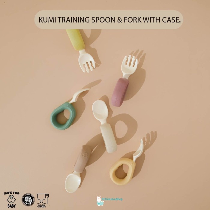  Littlebebeshop Kumi Baby Spoon & Fork BLW 