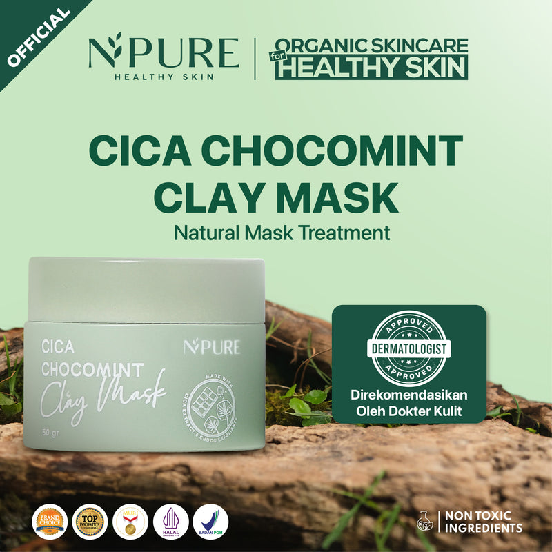 Penta Natural Kosmetindo N'PURE Cica Chocomint Clay Mask