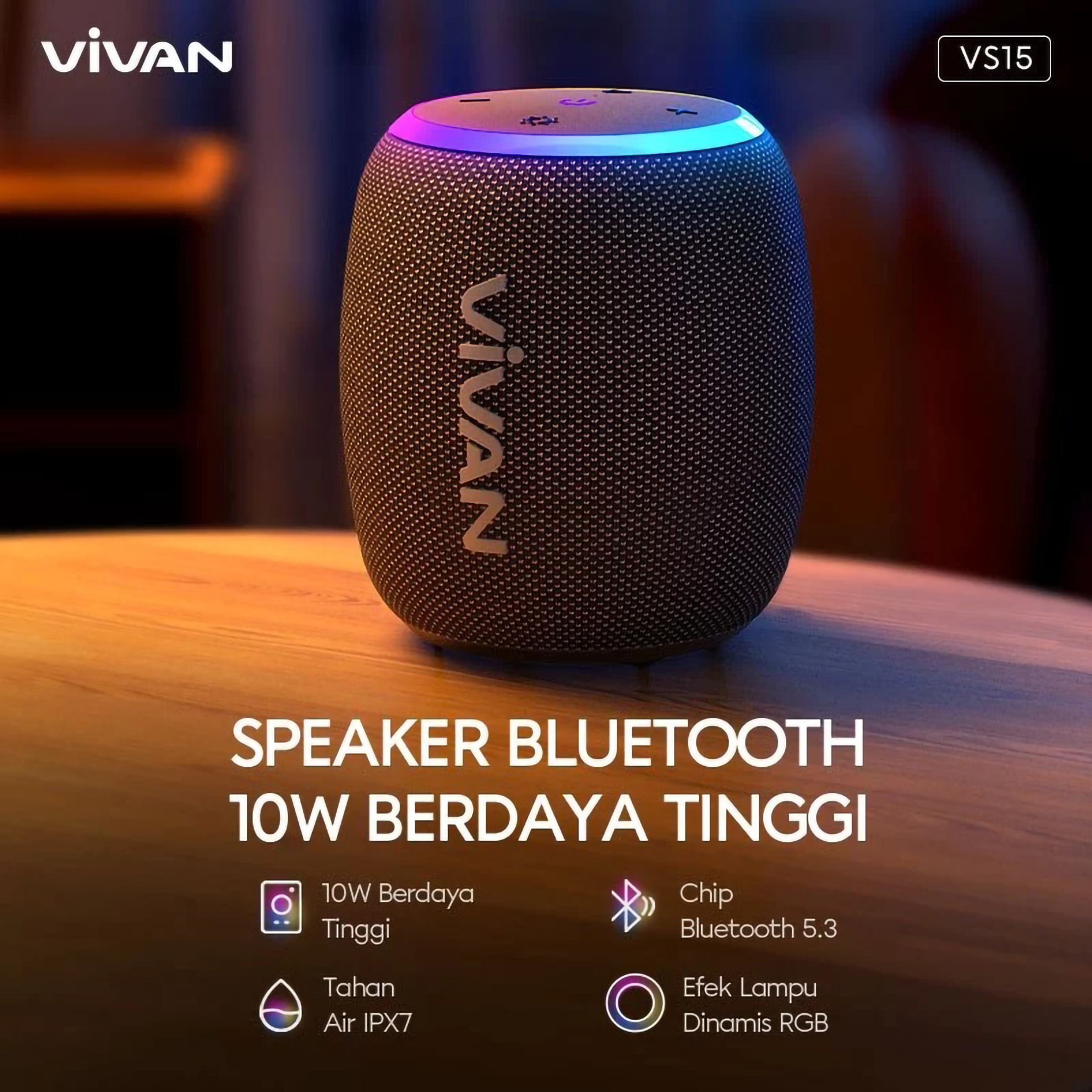 VIVAN Bluetooth Speaker 5