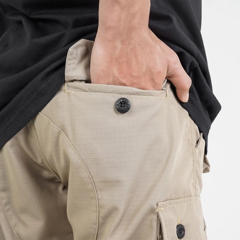 Epidemic Long Cargo Pants Deftones Khaki 4