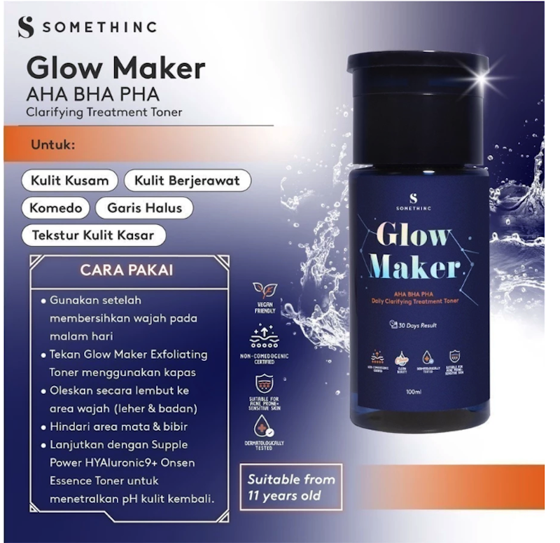 Glow Maker AHA BHA PHA Clarifying Treatment Toner 5