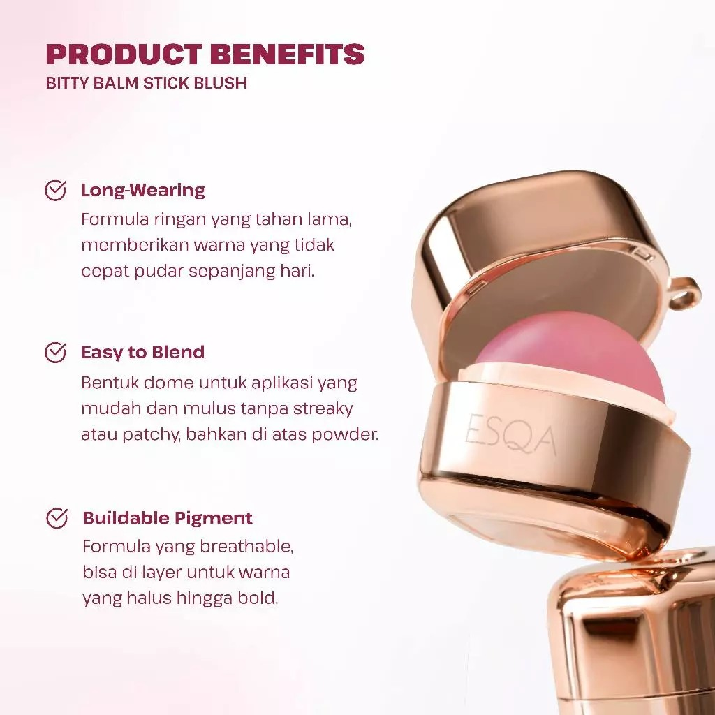 Keva Cosmetics International ESQA Bitty Balm Stick Blush Coquette