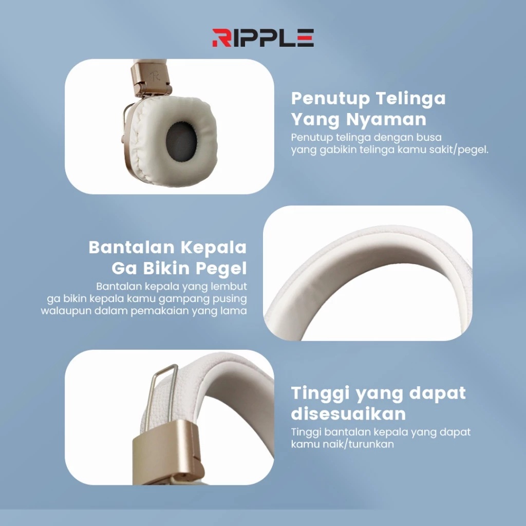 Ripple Digital Indonesia Rippods Headset Bluetooth  RHB-A012