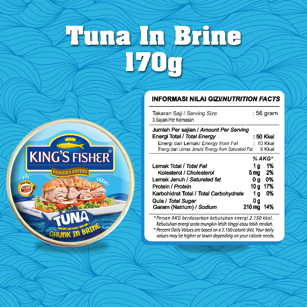 Bali Maya Permai King's Fisher Tuna dalam Larutan Garam