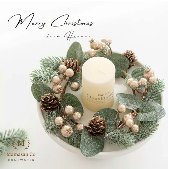 Mamasan Co Homeware Christmas Wreath Decoration  CMH0004 