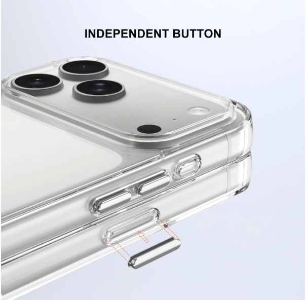  Myroots Military Hard Clear Case Transparent for iPhone 17