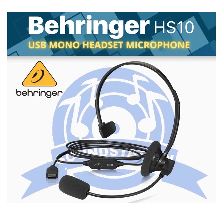 Behringer Behringer USB Mono Headset dengan Microphone  HS10 