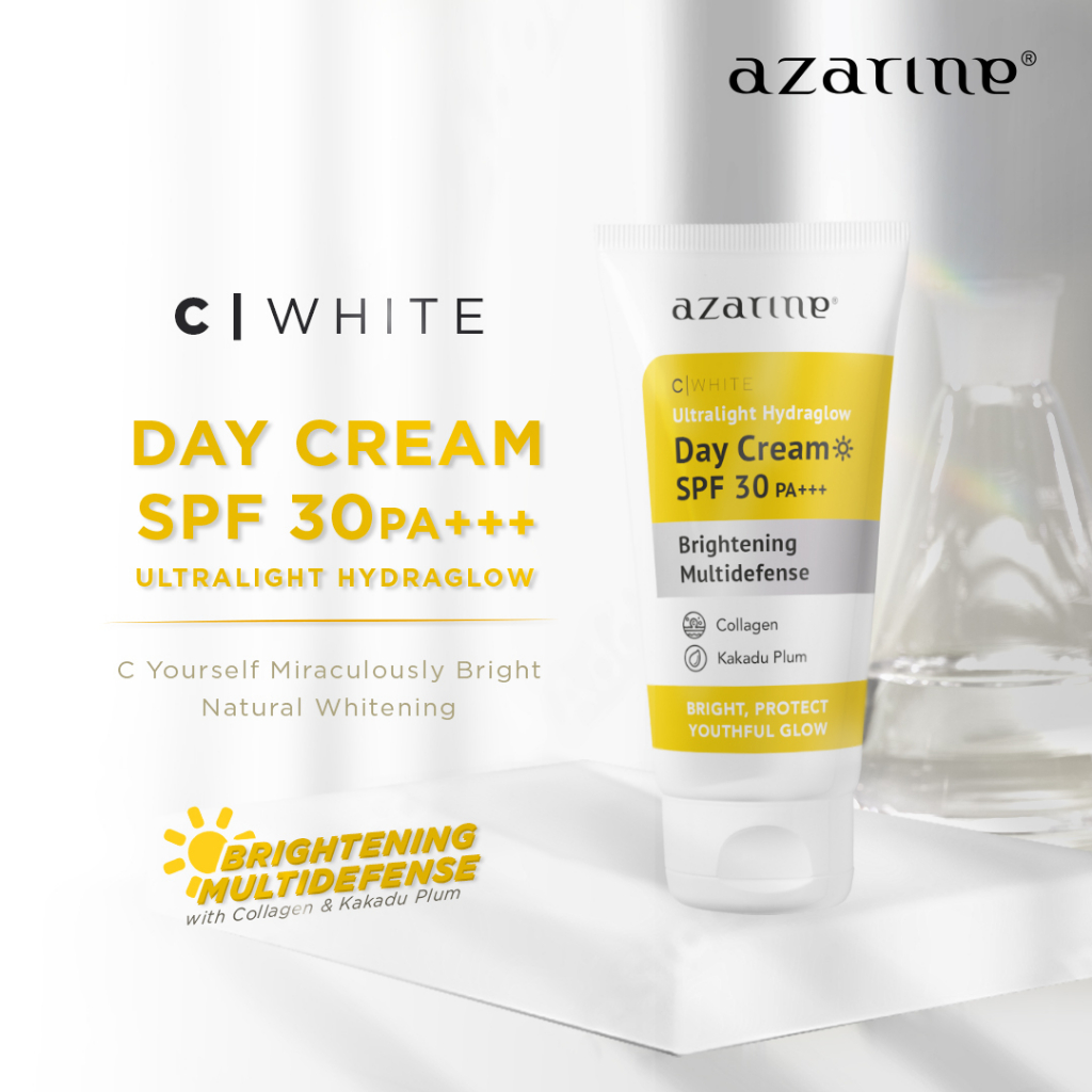 Wahana Kosmetika Indonesia Azarine® Ultralight Hydraglow Day Cream SPF 30 PA+++ C White