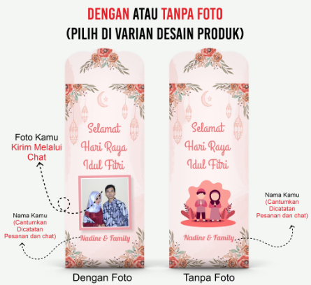 Geo Grafika  Amplop Lebaran Custom Nama & Foto Jumbo 