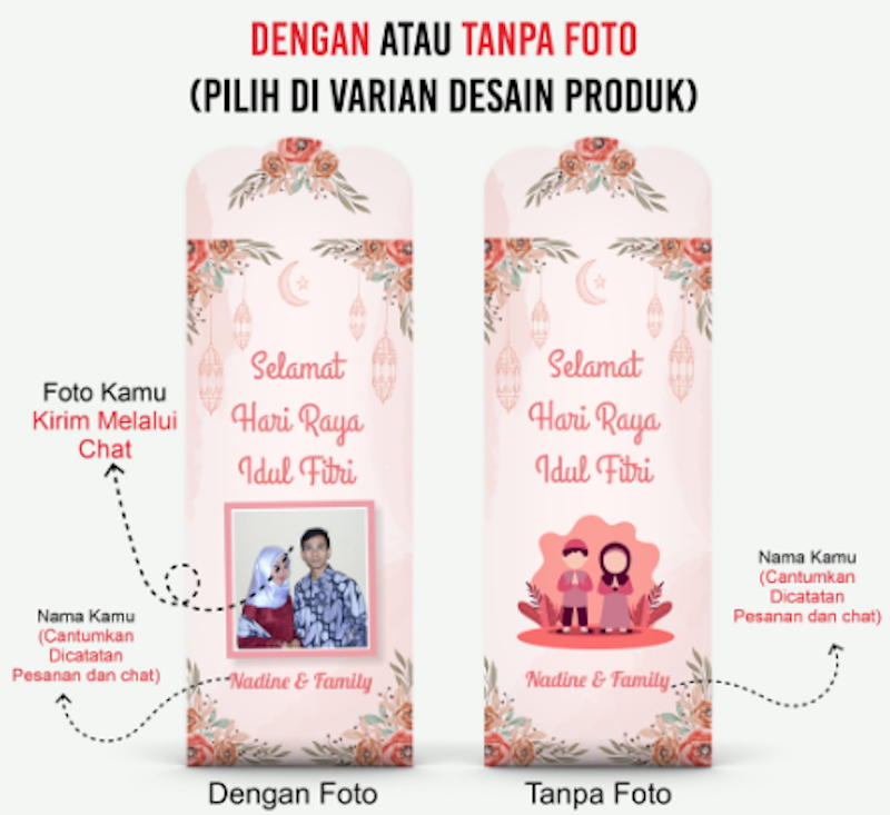 Amplop Lebaran Custom Nama & Foto Jumbo 3