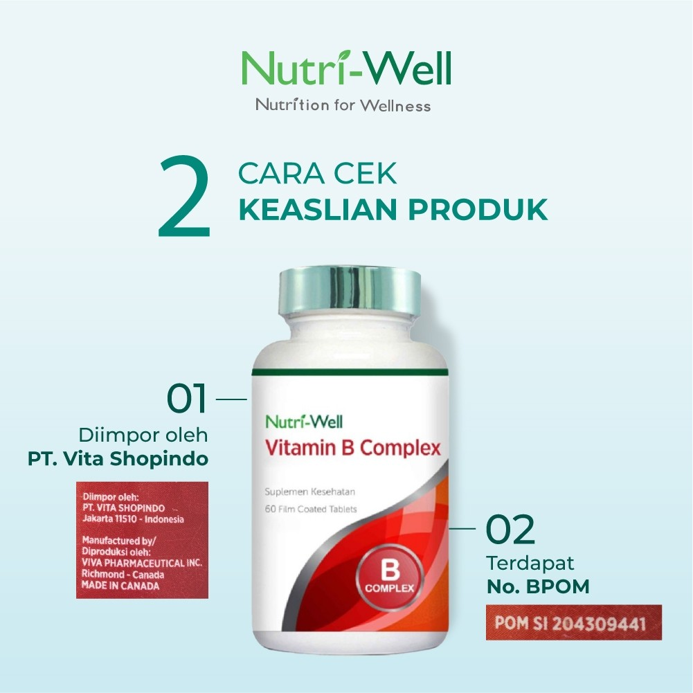 Viva Pharmaceutical Nutri-Well Vitamin B Complex