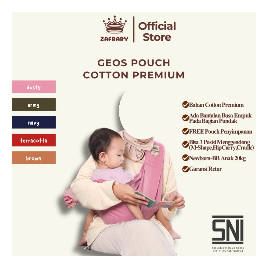Zafbaby Jaya Abadi Zafbaby Geos Pouch Cotton Premium
