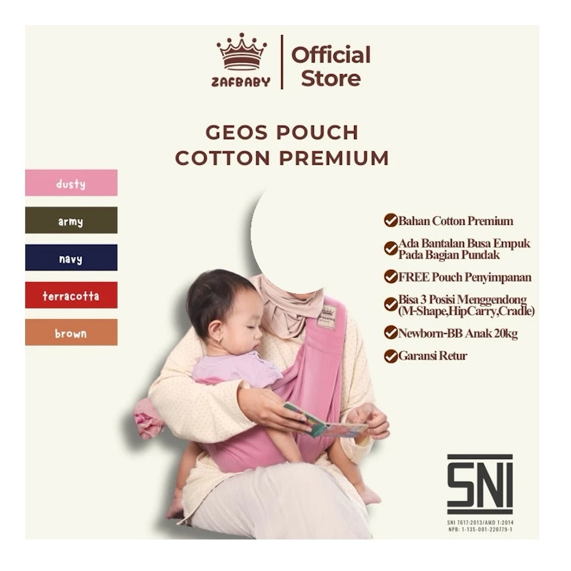 ZAFBABY Geos Pouch Cotton Premium 4