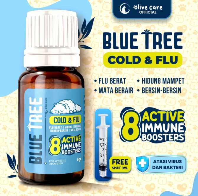 Olive Maju Abadi Olive Care Blue Tree Cold & Flu