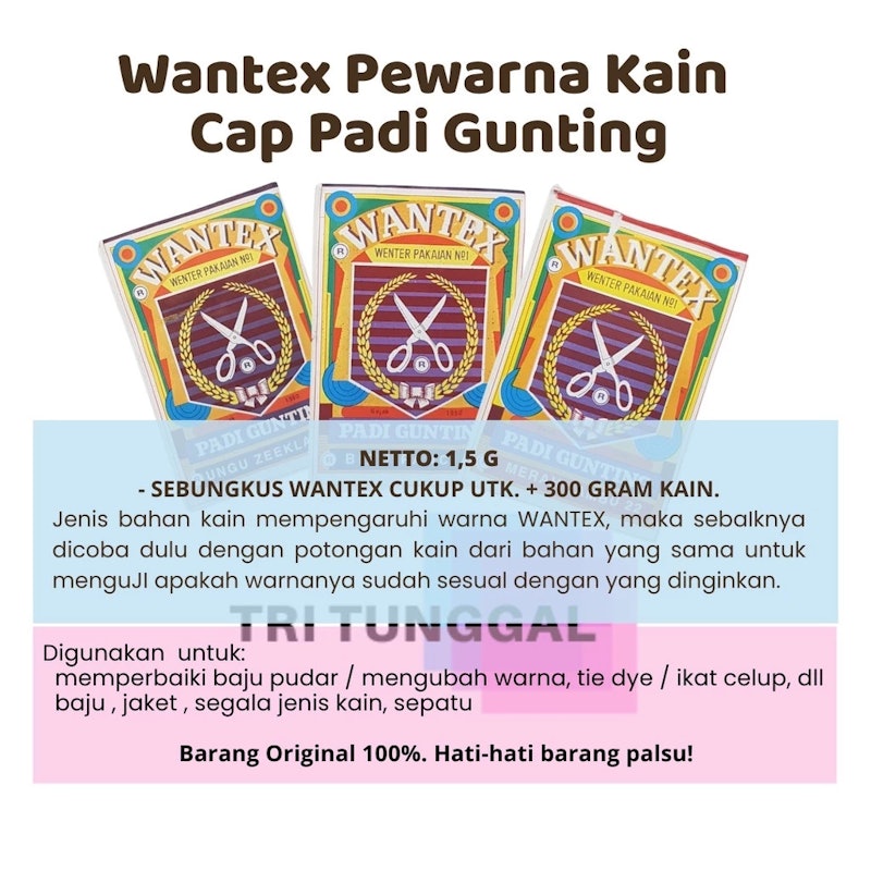 Padi Gunting Wantex Wenter Pakaian 2