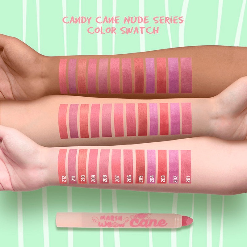 Marshwillow Candy Cane Matte Lip Crayon Nude Series 2