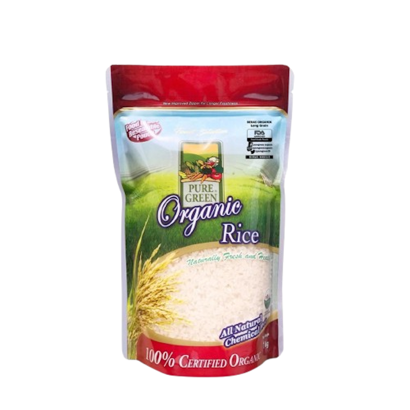 PureGreen Organic Rice White Long Grain 4.5 kg 1