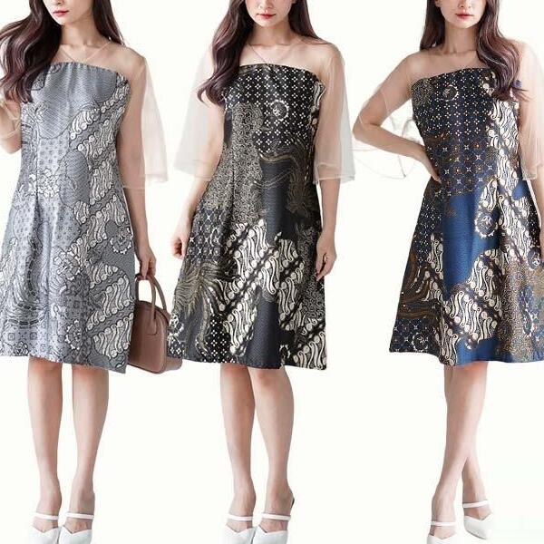  C2W Clothtowear Dress Tile Batik  643-YSY