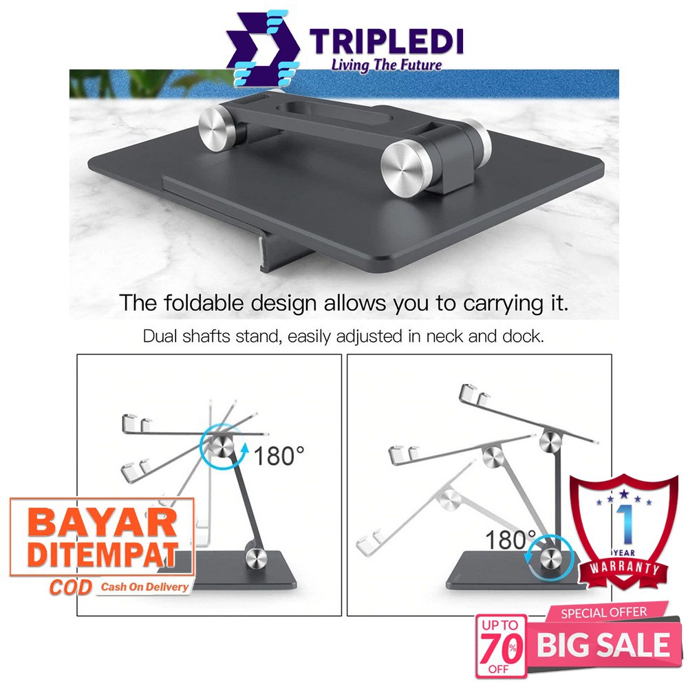 TRIPLEDI  Phone Holder Stand Aluminium