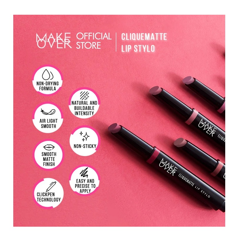 Paragon Technology and Innovation MAKE OVER Cliquematte Lip Stylo 202 Hollywood