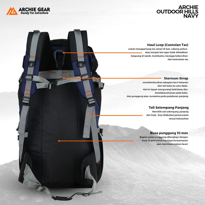 Archie Gear Hills Navy Carrier 40 L